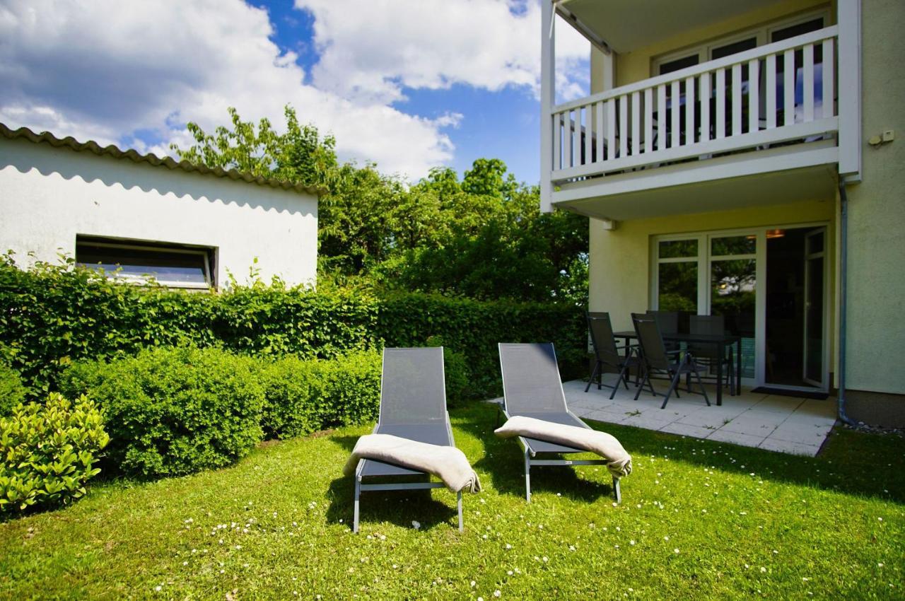 Terrasse, Gratis Nutzung Vom Ahoi Erlebnisbad Und Sauna In Sellin - Meeresblick Fewo 77 Goehren (Ruegen) Exterior foto