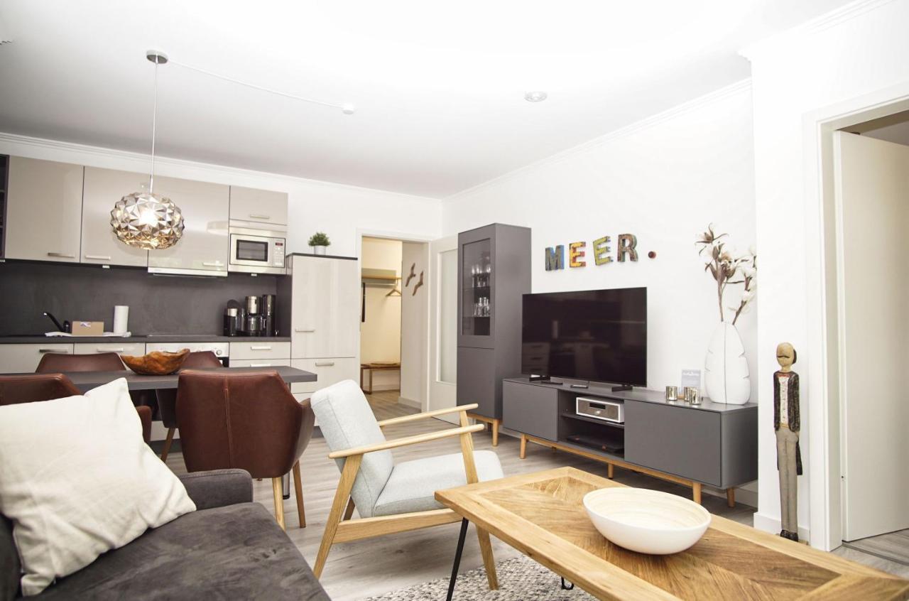 Terrasse, Gratis Nutzung Vom Ahoi Erlebnisbad Und Sauna In Sellin - Meeresblick Fewo 77 Goehren (Ruegen) Exterior foto