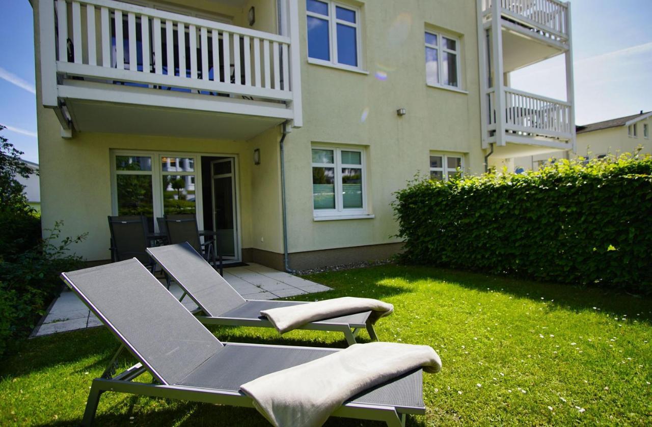 Terrasse, Gratis Nutzung Vom Ahoi Erlebnisbad Und Sauna In Sellin - Meeresblick Fewo 77 Goehren (Ruegen) Exterior foto